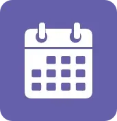 Calendar Icon with Purple Background