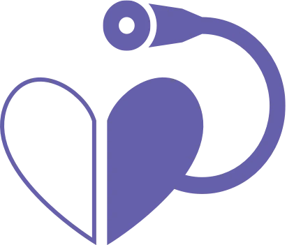 Heart Icon with tube attached